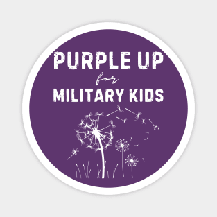 Purple Up for Military Kids - Month of the Military Child Magnet